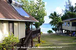 view of the beach villa from behind