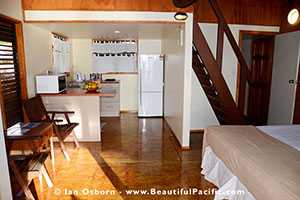 interior of the beachfront villa