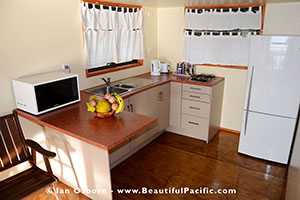 kitchen of the beachfront villa